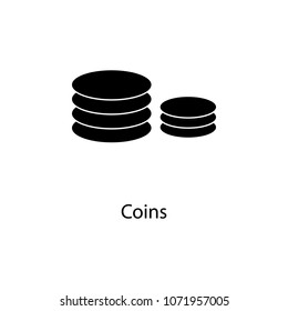 coins icon. Element of minimalistic icon for mobile concept and web apps. Signs and symbols collection icon for websites, web design, mobile app on white background