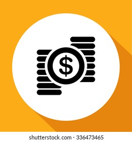 Coins icon eps 10