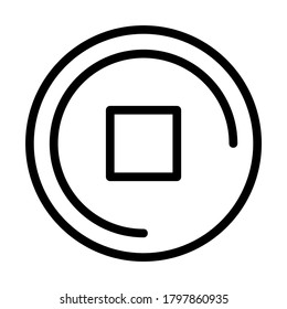 coins icon or logo isolated sign symbol vector illustration - high quality black style vector icons

