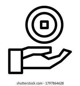 coins icon or logo isolated sign symbol vector illustration - high quality black style vector icons
