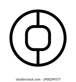 Counter-Symbol oder Logo einzeln auf Zeichen, Vektorgrafik - hochwertige Vektorsymbole in schwarzem Stil

