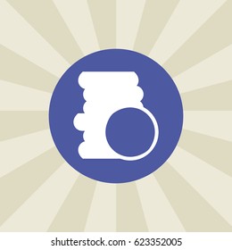 coins icon. sign design. background