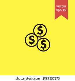 coins. coins icon. sign design. Vector EPS 10.
