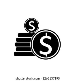 coins icon vector.