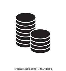 Coins icon. Vector