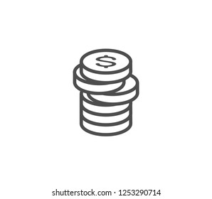 Coins icon . Vector . EPS 10