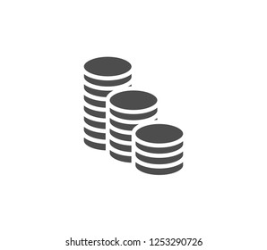 Coins icon . Vector . EPS 10