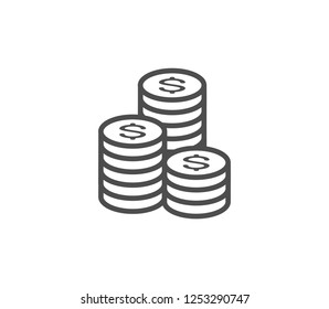 Coins icon . Vector . EPS 10