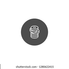 Coins icon . Vector . EPS 10