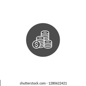 Coins icon . Vector . EPS 10
