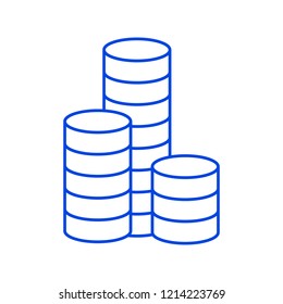 Coins icon. Vector illustration