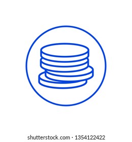 Coins icon. Vector illustration