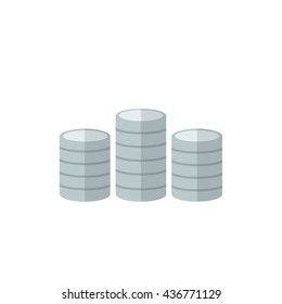 coins icon. vector illustration