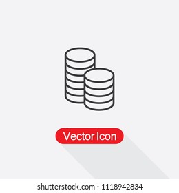 Coins Icon Vector Illustration Eps10