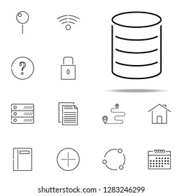 coins icon. web, minimalistic icons universal set for web and mobile
