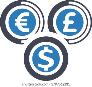 Coins Investment icon (Vector illustration) 