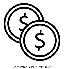 
Coins   Isolated Vector icon which can easily modify or edit
