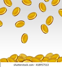 coins light background illustration vector coins jingle