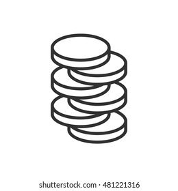 coins linear icon