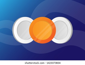 Coins Money Cash Gold and Silver Vector Illustration