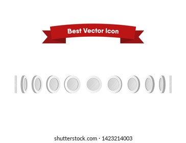 Coins Money Cash Silver Vector Illustration