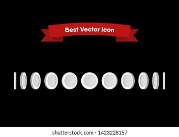 Coins Money Cash Silver Vector Illustration