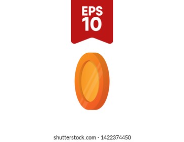 Coins Money Golden Vector Illustration