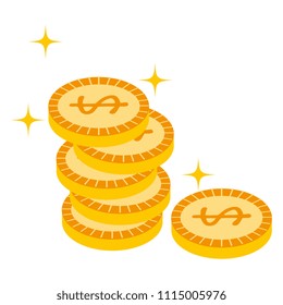 coins money isolated icon