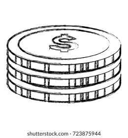 coins money isolated icon
