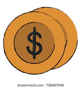 coins money isolated icon