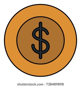 coins money isolated icon