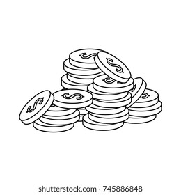coins money isolated icon