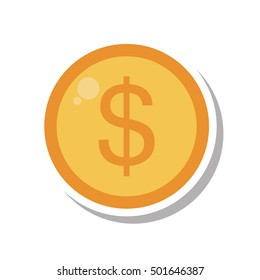 coins money isolated icon vector illustration design