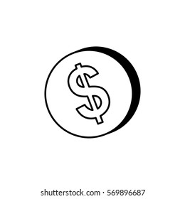 Coins money isolated icon vector illustration graphic design