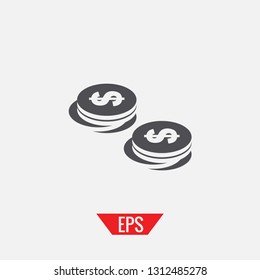 Coins money vector and