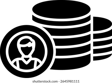 Monedas Nuevo diseño creativo de iconos vectoriales