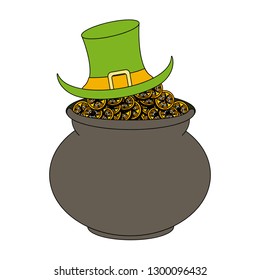 Coins pot with elf hat
