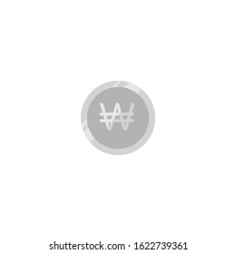 Coins simple silver coins 5 Illustration Cilp Art vector