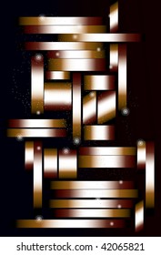 Coins, sparkles, spots and background are all on separate layers. Easy to manipulate.