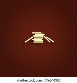Coins stack icon.