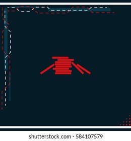 Coins stack icon.