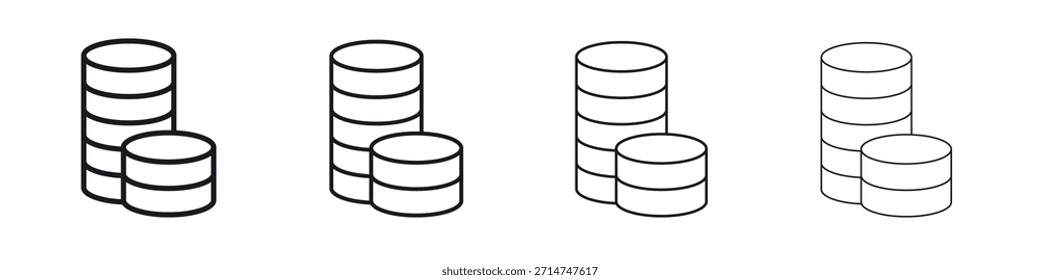 Coins stack icon Eps10. icons graphic design