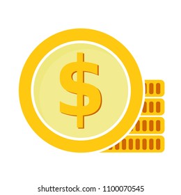 Coins Stack Vector Icon