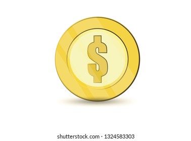 Coins stack vector illustration