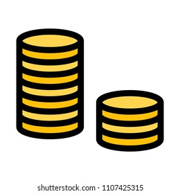 Coins Stacked up