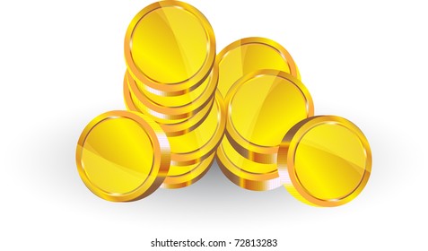 Coins Vector Stock Vector (Royalty Free) 72813283 | Shutterstock