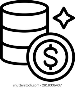 Coins Vector Design Icon Style