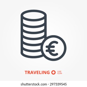 coins vector icon