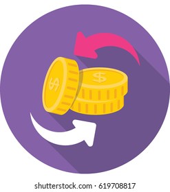 Coins Vector Icon
