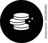 Coins vector icon. Can be used for printing, mobile and web applications.